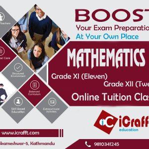 Online Coaching of Mathematics for Grade 12